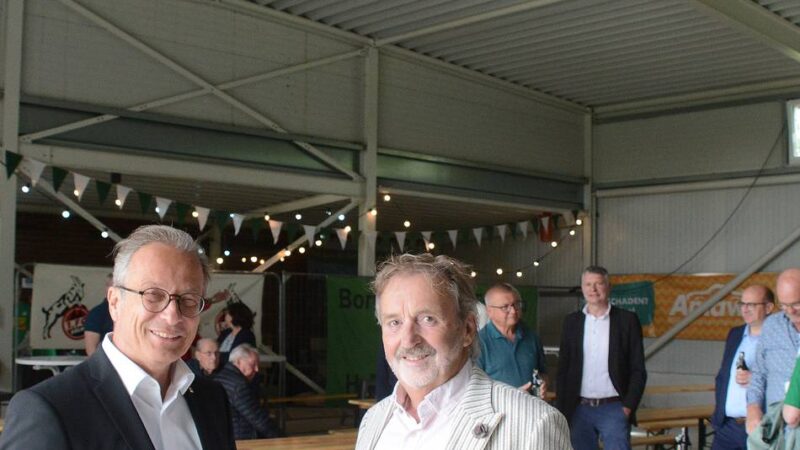Richtfest auf der Bezirkssportanlage Hoisten: DJK Germania feiert größte Investition der Vereinsgeschichte