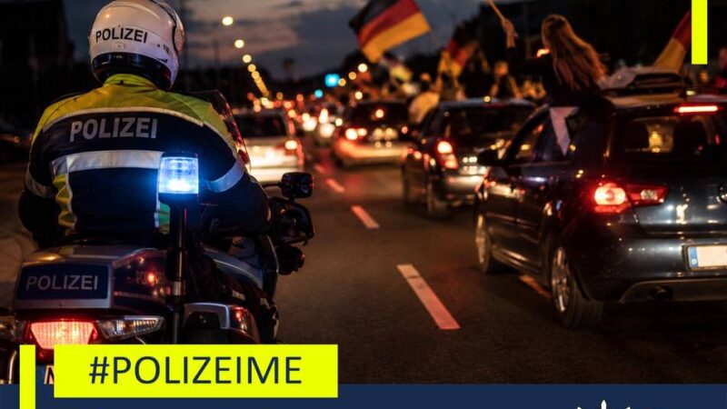 Kreis Mettmann: WM-Autokorsos – Polizei warnt vor Verkehrsverstößen