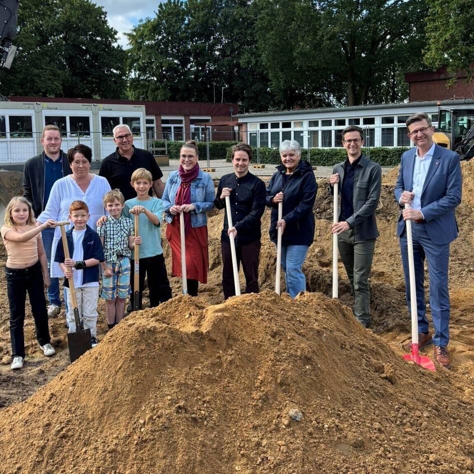 Grundschule in Kranenburg: Spatenstich für 8,8-Millionen-Erweiterung der St.-Georg-Schule