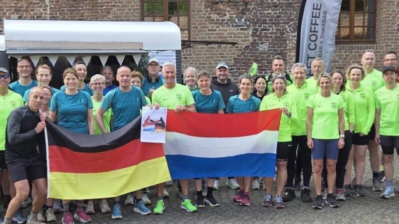 Heimatreporter im Grenzland: Grenzüberschreitendes Lauftraining, Spenden für Lebenshilfe und GGS Amern