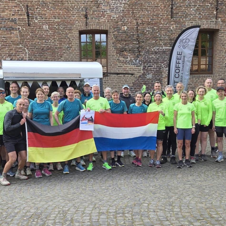 Heimatreporter im Grenzland: Grenzüberschreitendes Lauftraining, Spenden für Lebenshilfe und GGS Amern