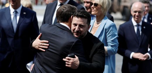 Frankreich: Macron demonstriert Geschlossenheit mit Ukraine-Verbündeten