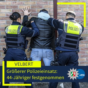 POL-ME: Schussgeräusche lösten größeren Polizeieinsatz aus: 44-jähriger Serbe festgenommen – 2606137