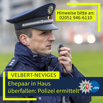 POL-ME: Ehepaar überfallen: Polizei ermittelt – 2607037