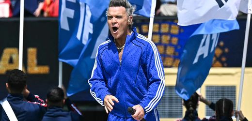 Robbie Williams bei WM-Finale: Ist das Koks oder kann das weg?