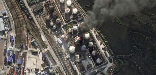 Ukraine: Geheimdienst SBU reklamiert Angriff auf russische Öldepots für sich