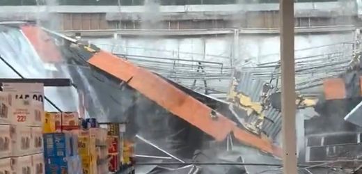 New Jersey: Supermarktdecke stürzt nach starken Regenfällen ein – Video