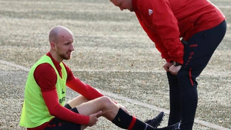 Trainingsunfall beim Oberligisten: Keisers-Verletzung schockt den SV Sonsbeck