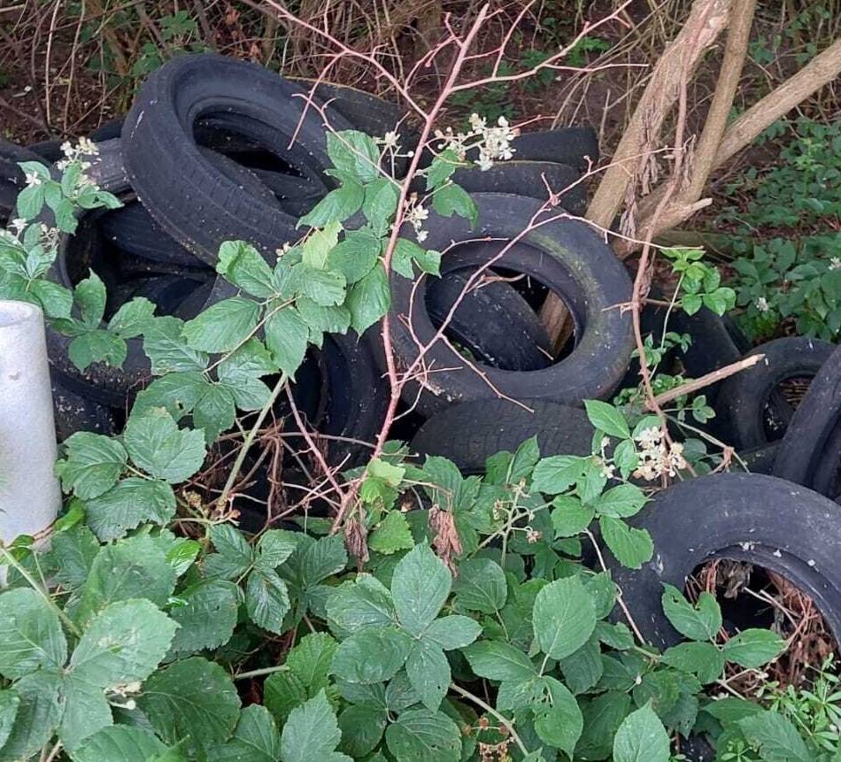Wilder Müll in Kerken: Autoreifen und Farbeimer illegal in der Natur entsorgt