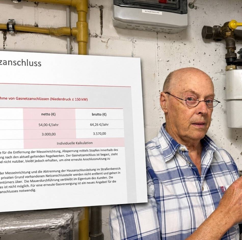 Ärger in Krefeld: 3570 Euro für den Abschied vom Gas