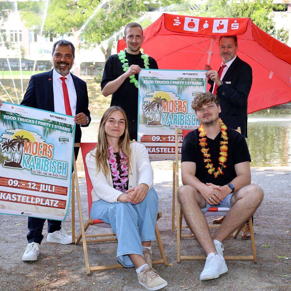 ,Moers Karibisch‘: 120 Tonnen Sand und 25 Foodtrucks – Festival kehrt auf den Kastellplatz zurück