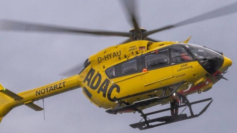 Unglück in Kaldenkirchen: Rettungshubschrauber landet in Bahnhofsnähe