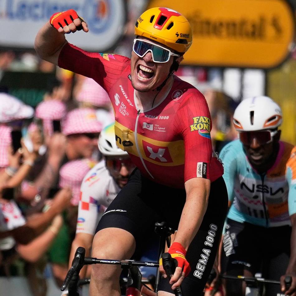 „War der Wahnsinn“: 50,91 km/h im Schnitt – Norweger gewinnt schnellste Tour-Etappe jemals