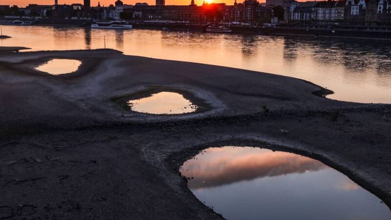 Rheinwasser für Tagebaue: Niedriger Rheinpegel laut RWE kein Problem für Tagebau-Flutung