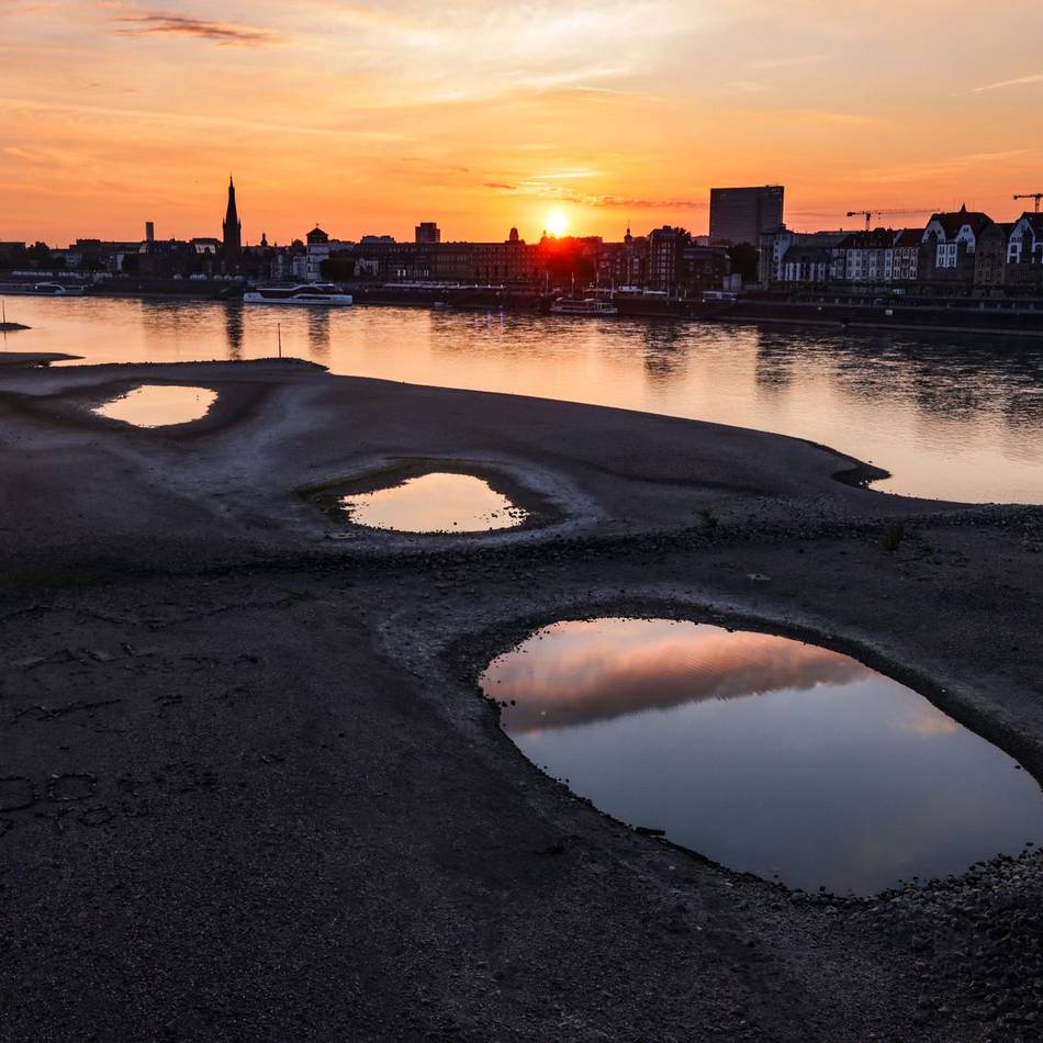 Rheinwasser für Tagebaue: Niedriger Rheinpegel laut RWE kein Problem für Tagebau-Flutung