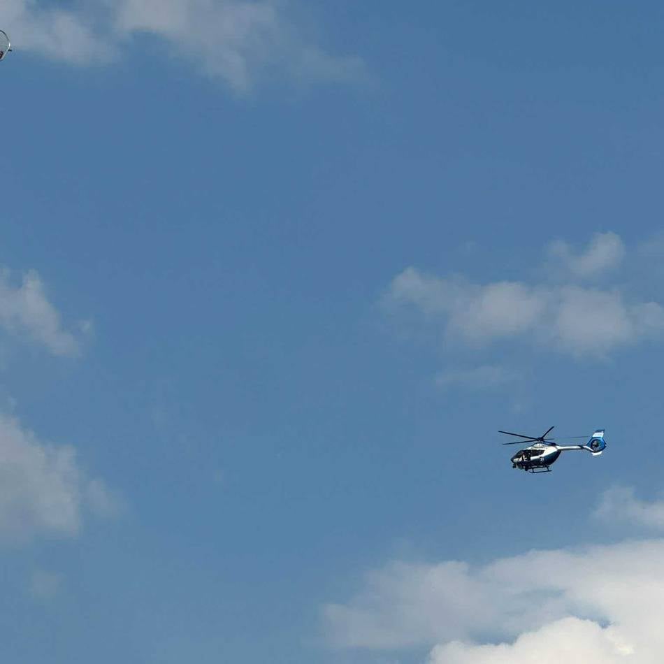 Am Samstag in Düsseldorf: Polizeihubschrauber über der Rheinkirmes – das war der Grund