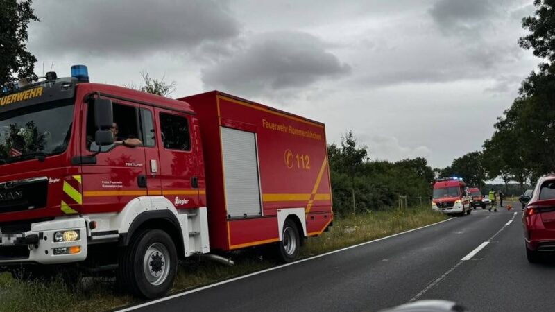 Brandstiftung könnte ursächlich sein: Flammen schlugen meterhoch – Waldbrand an der Klosterstraße