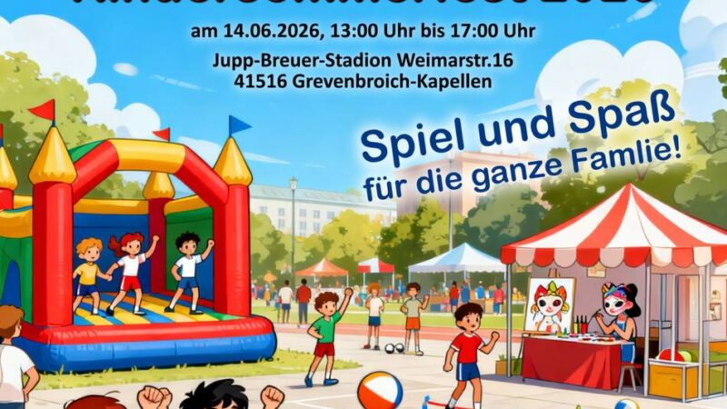 Jubiläum in Kapellen: Sportverein feiert 120 Jahre mit großem Kindersommerfest in Kapellen