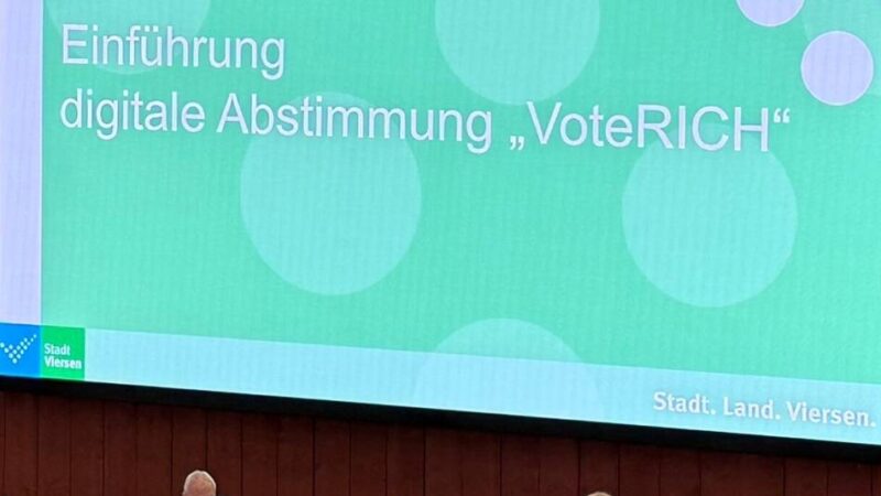 Viersen ist Pilotkommune bei Digitalisierung: Ausschuss stimmt erstmals komplett digital ab