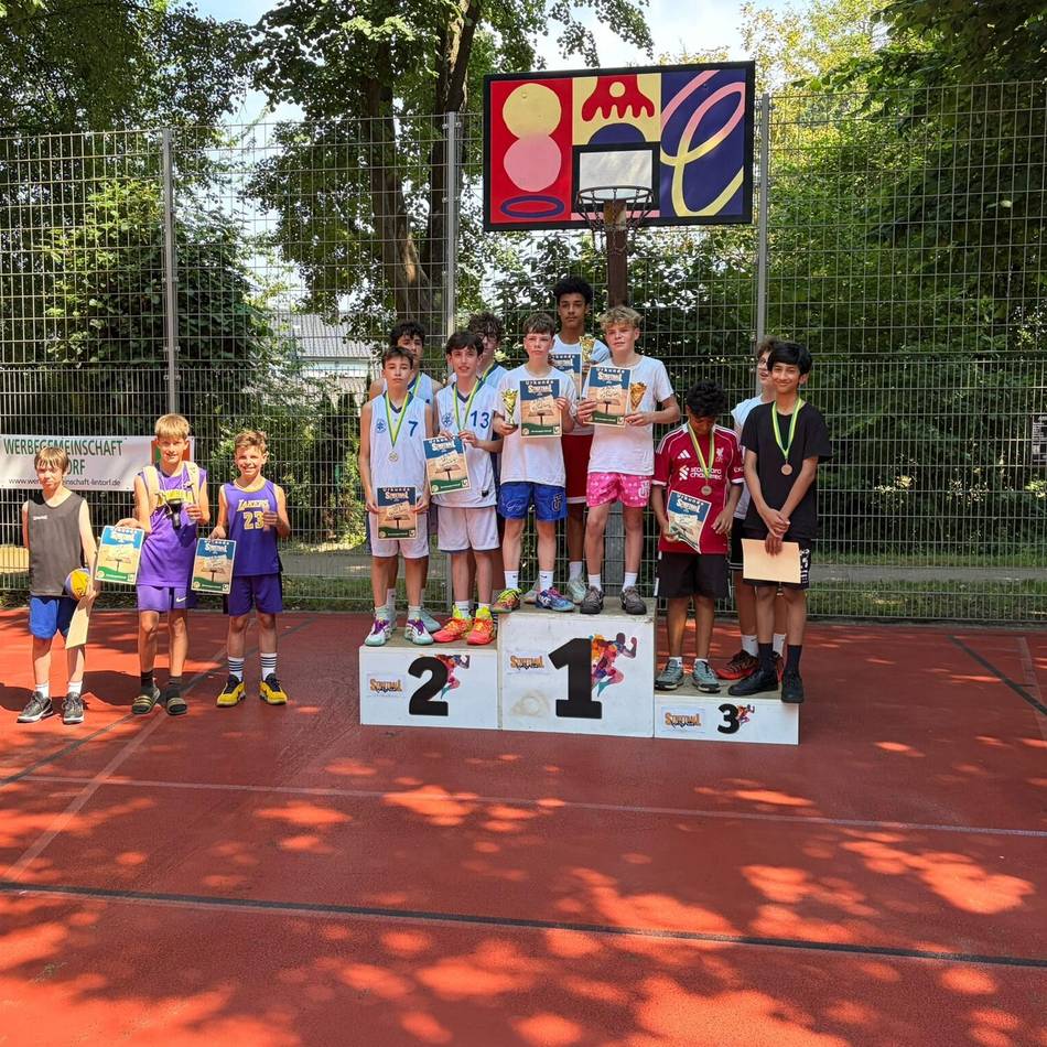 3×3-Streetbasketball-Turnier: Trotz Hitze neuer Rekord beim „Rimbattle“ in Lintorf