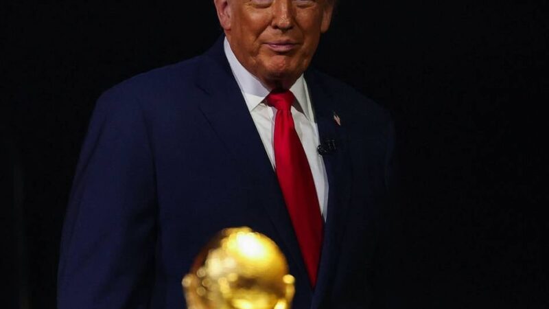 Kein Entgehen für den Weltmeister: Trump gibt sein WM-Debüt im Finale