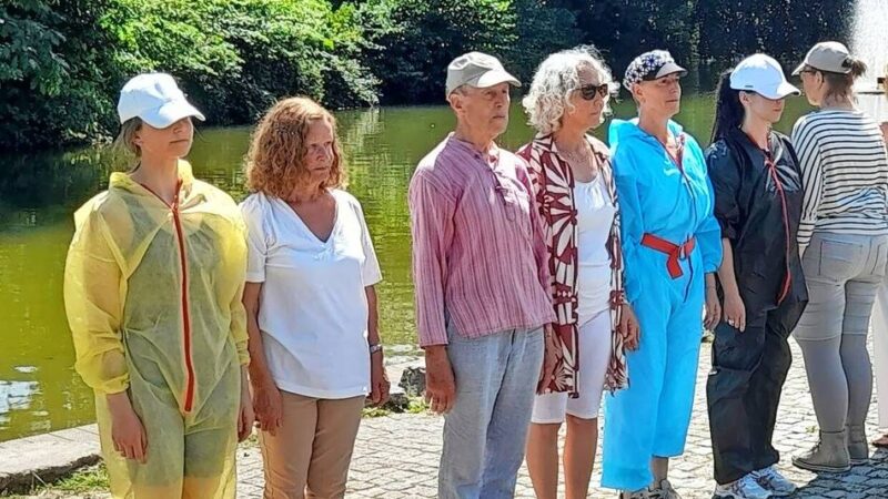 Das öfentliche Kunstprojekt „Lines and Limits“ sorgte für Aufsehen: Unsichtbare Linien begeistern
