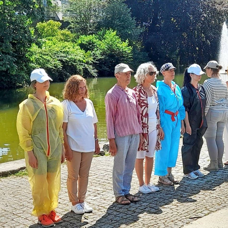 Das öfentliche Kunstprojekt „Lines and Limits“ sorgte für Aufsehen: Unsichtbare Linien begeistern