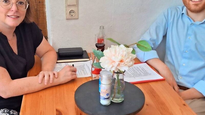Niels Sperling und Melanie Brans erläutern Vorstellungen der SPD: SPD: Die Innenstadt soll sich zum Lebensraum entwickeln
