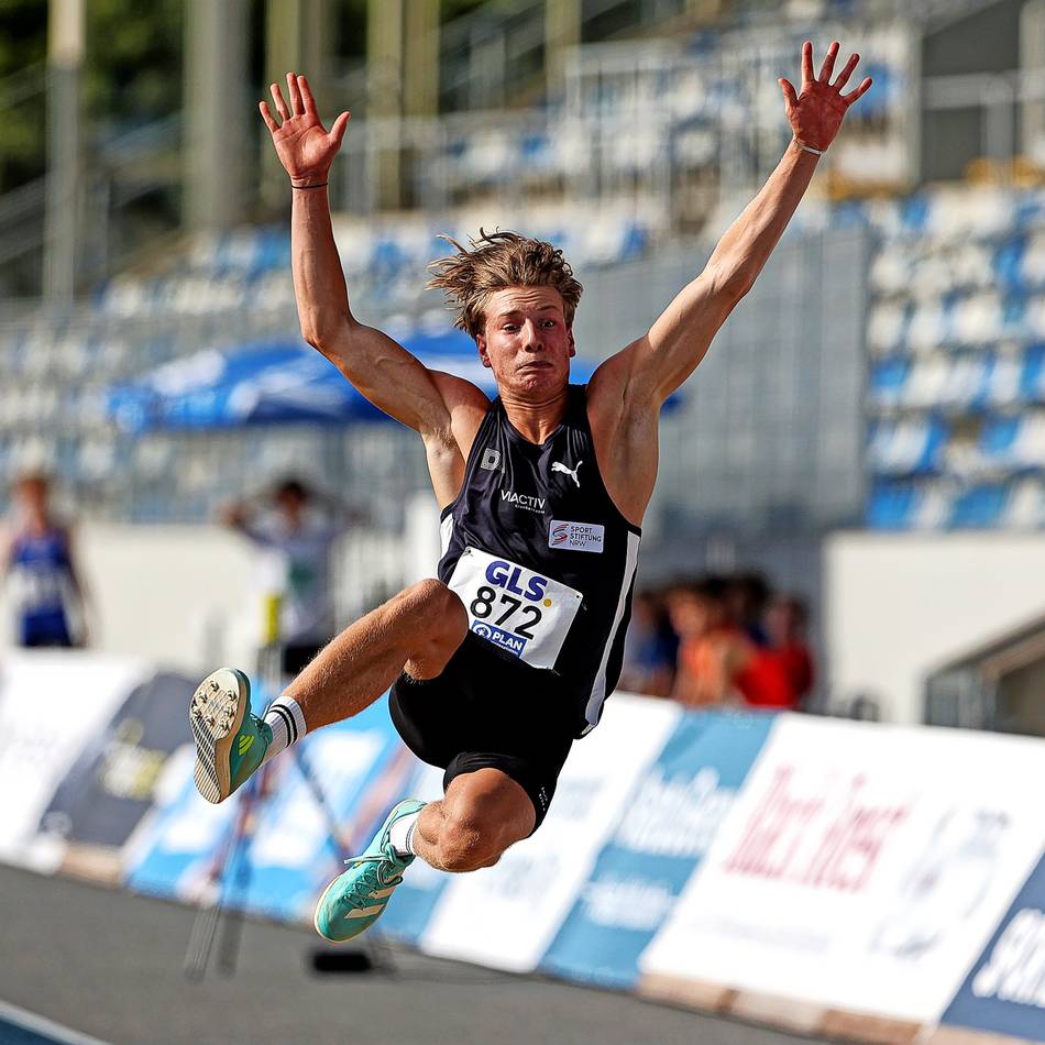 7,50 Meter in einen Traum: Düsseldorfer wird Deutscher Meister im Weitsprung