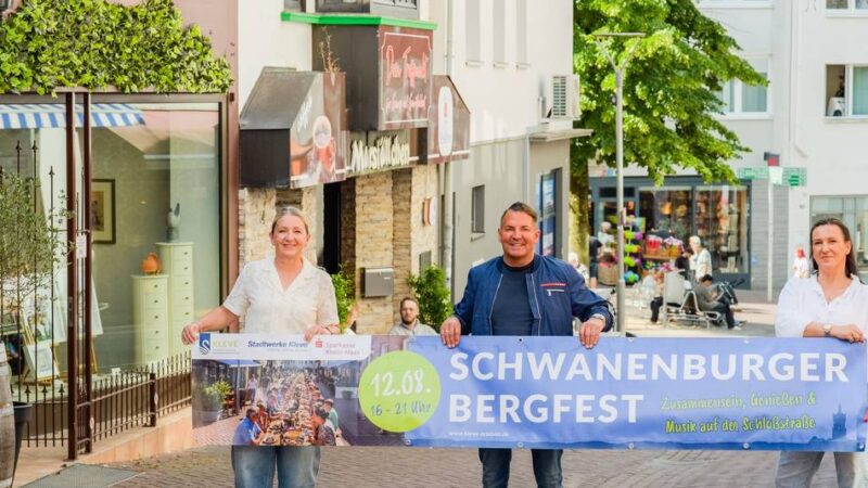 Die „längste Tafel“ der Stadt: So wird das erste Schwanenburger Bergfest in Kleve