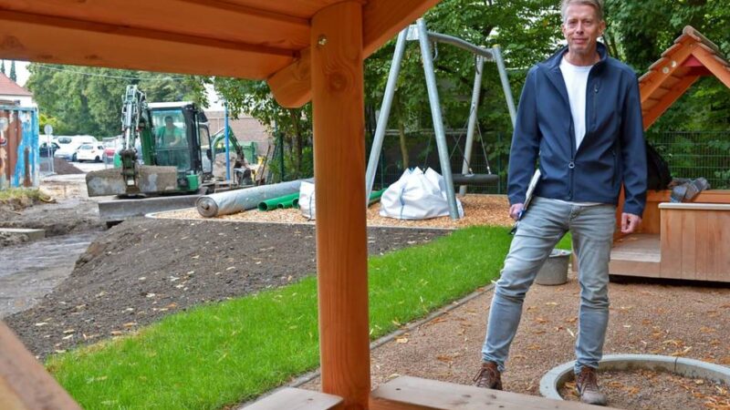 Nach der Erweiterung der Awo-Kita an der Tönisheider Straße wird das Außengelände neu gestaltet: Spieldorf beflügelt die Fantasie der Kinder