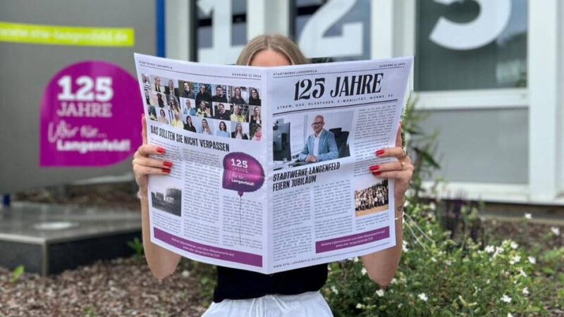 Jubiläum in Langenfeld: Stadtwerke starten Kampagne zu ihrem 125. Geburtstag