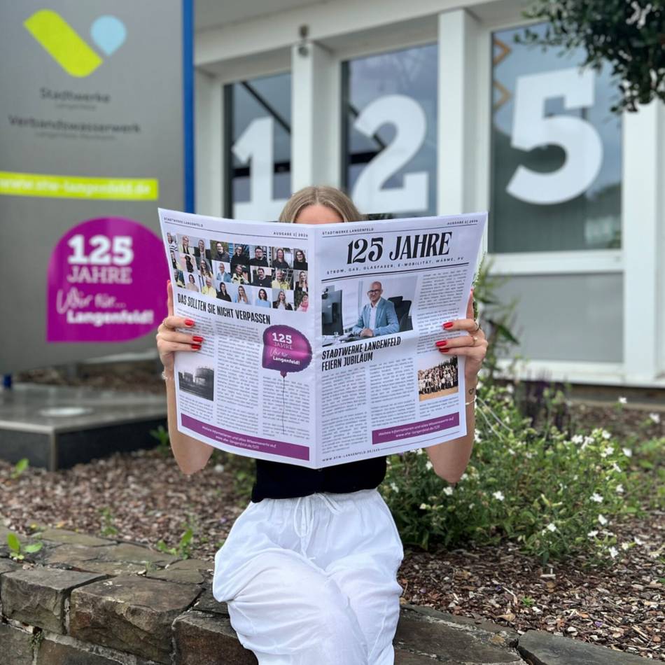Jubiläum in Langenfeld: Stadtwerke starten Kampagne zu ihrem 125. Geburtstag