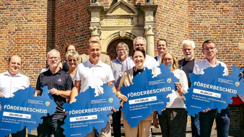 Ministerin zu Besuch in Kalkar: Mehr als eine halbe Million Euro für Vereine am Niederrhein