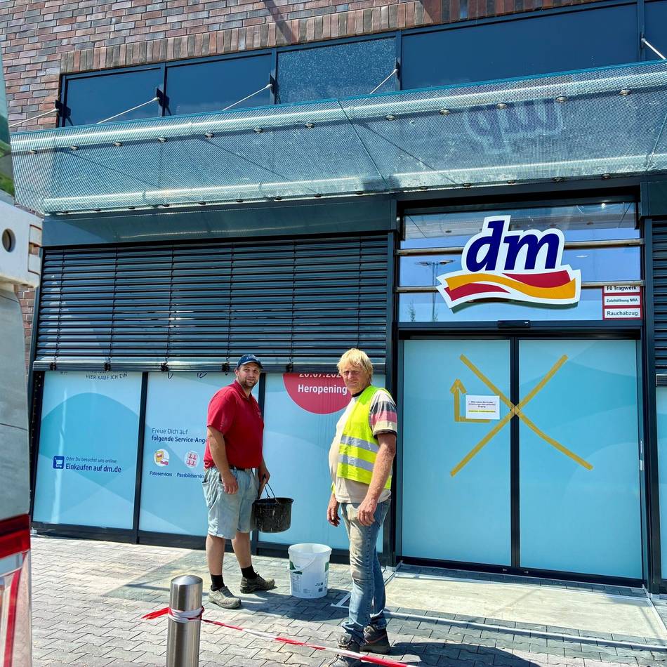Ehemalige Kaserne Emmerich: dm, Edeka, Aldi: Das neue Einkaufszentrum ist Montag komplett