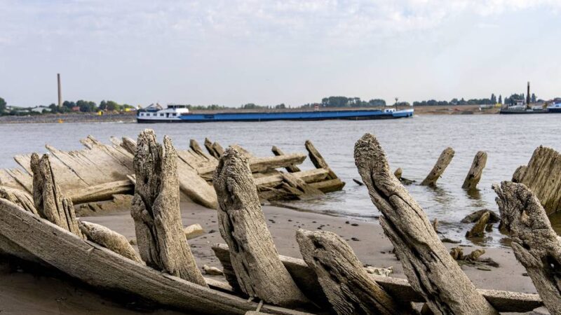 Wrack bei Kleve und Emmerich: Rhein gibt 130 Jahre altes Schiffsgeheimnis frei