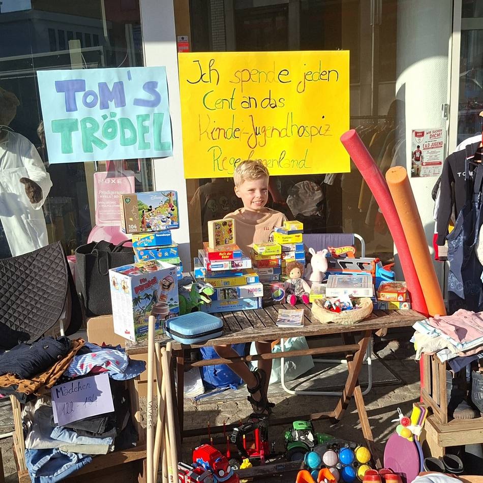 Kind aus Mettmann: Tom (7 Jahre) spendet selbst verdiente 350 Euro – „Das ist ein krasses Gefühl“
