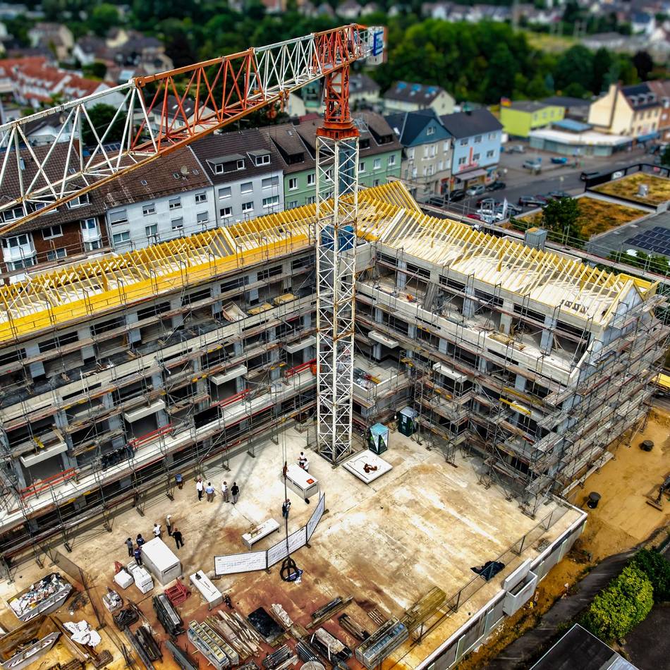 Richtfest in Leverkusen: Geförderte Wohnungen und Kita-Plätze – Bürrig wächst