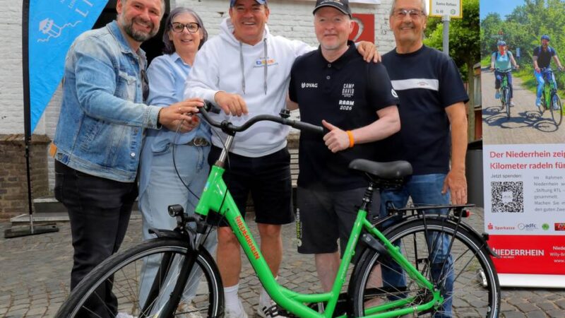 Radtour rund um Xanten: Joey Kelly radelt mit Dutzenden für den guten Zweck