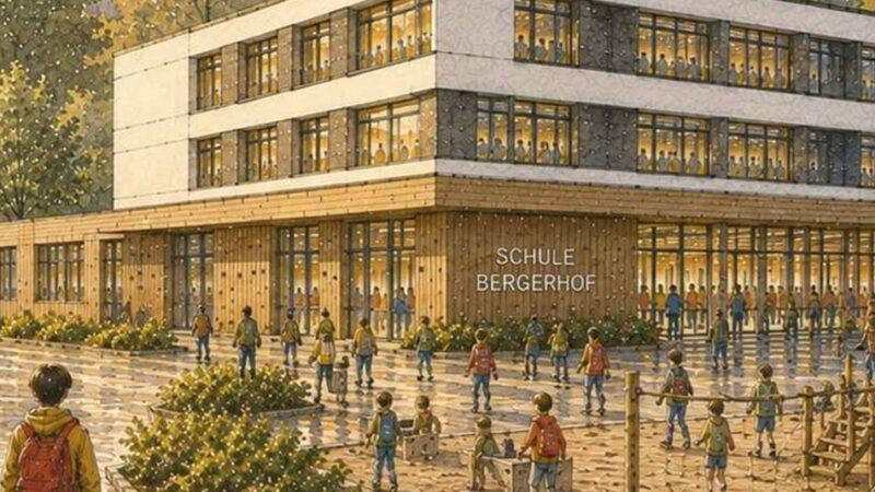 Neubau der Grundschule Bergerhof in Radevormwald: Beton oder Holz? Rat muss sich entscheiden
