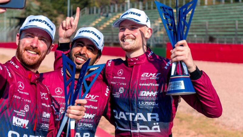 Rennfahrer aus Hilden: Hanses jubelt in Imola über den ersten Podiumsplatz der Saison