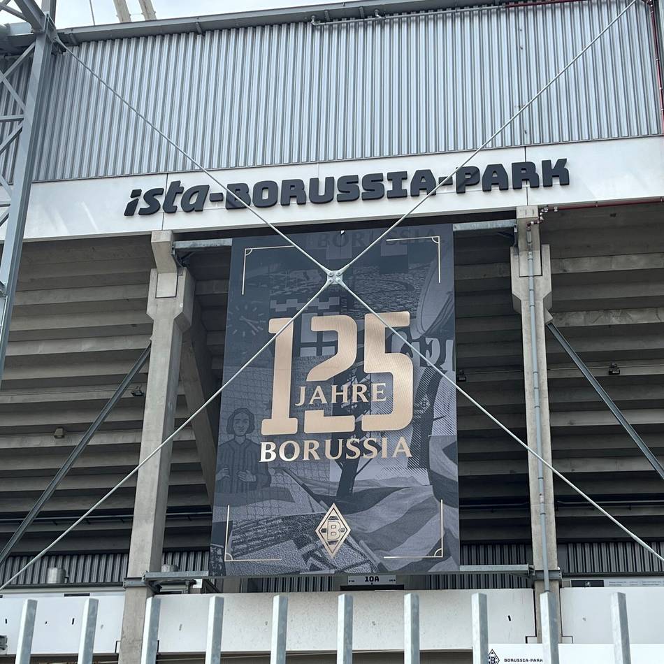 Ab Mittwoch ist es offiziell: Der neue Stadionname prangt bereits am Borussia-Park