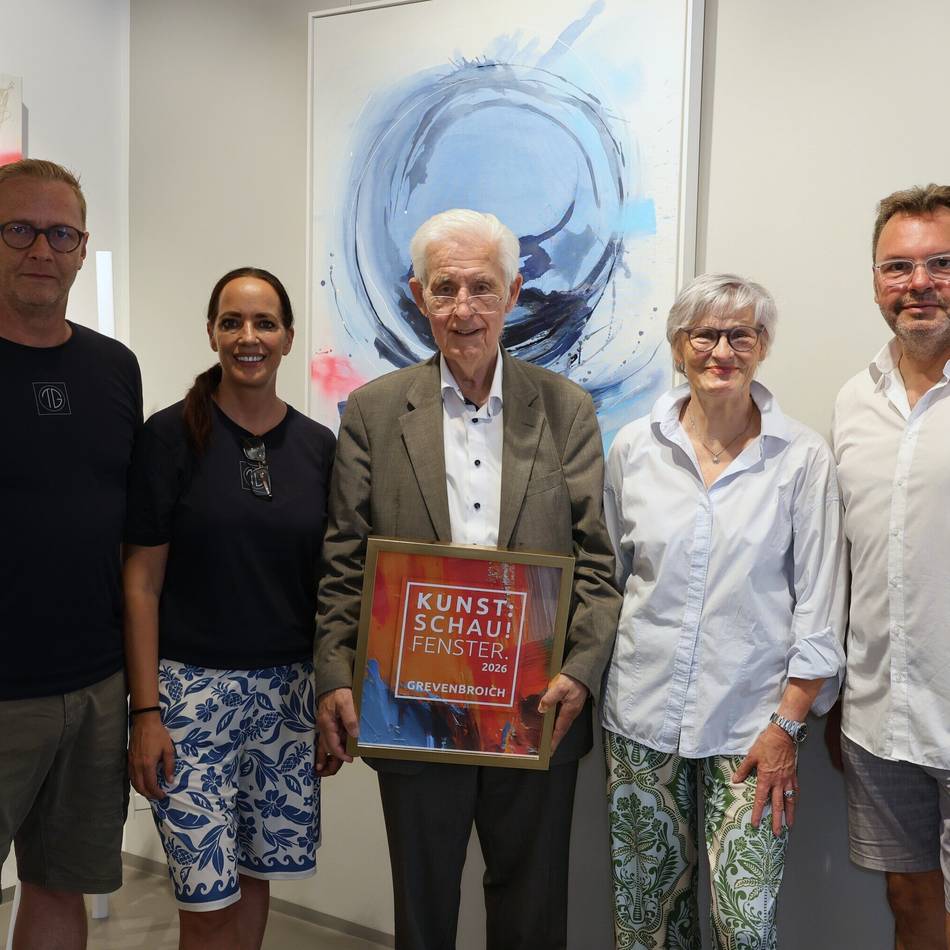 Ausstellung „Kunstschaufenster“ in Grevenbroich: Architekt Franz-Anton Lenze für seine Lego-Werke geehrt