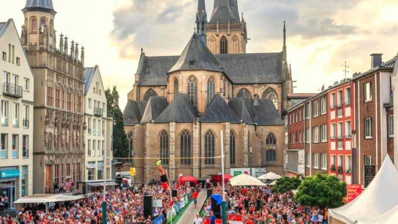 Sportevent in der Weseler City: Domspringen wieder auf dem Großen Markt – das ist geplant
