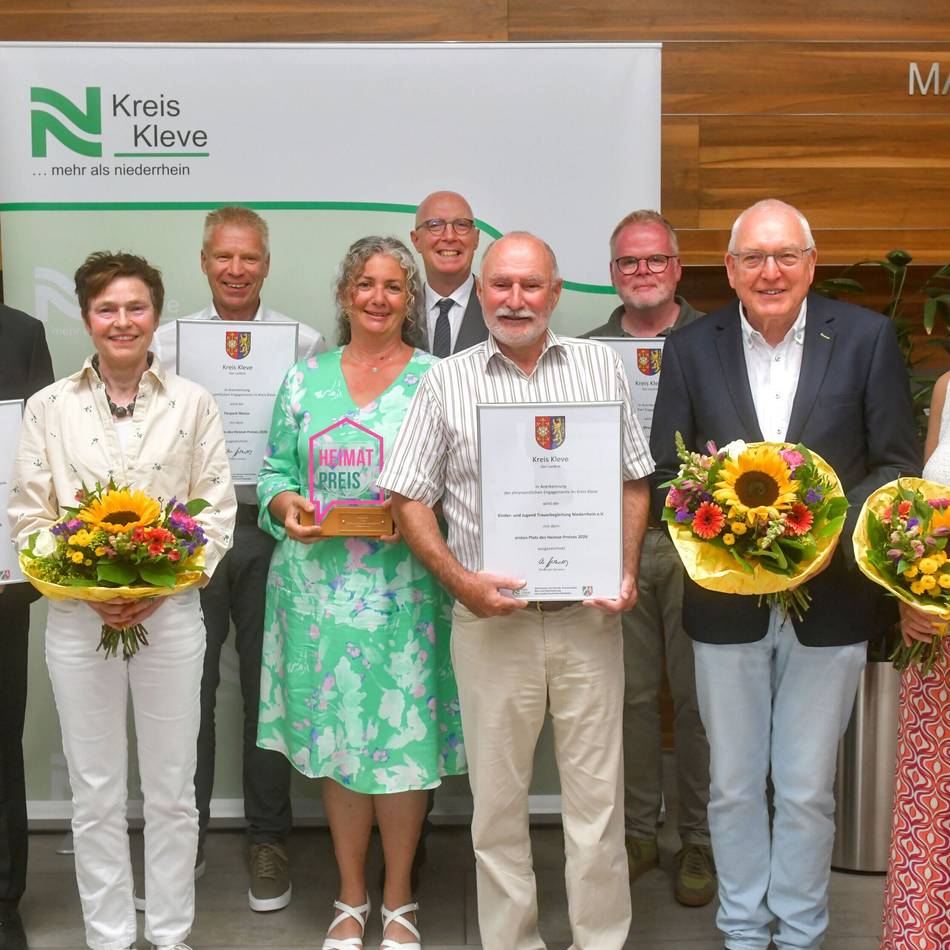Ehrung für Ehrenamtliche: Das sind die Heimat-Preisträger 2026 im Kreis Kleve