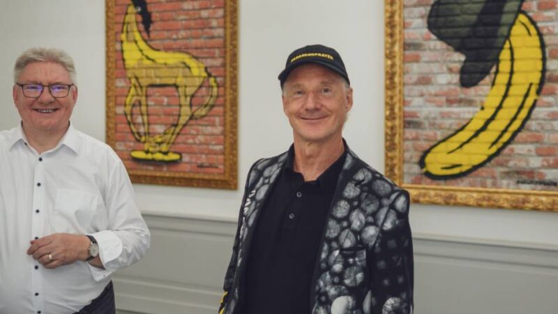 Bananensprayer-Ausstellungen: Baumgärtel-Tour im Klever Kurhaus komplett