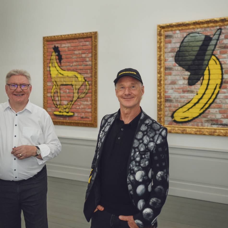 Bananensprayer-Ausstellungen: Baumgärtel-Tour im Klever Kurhaus komplett