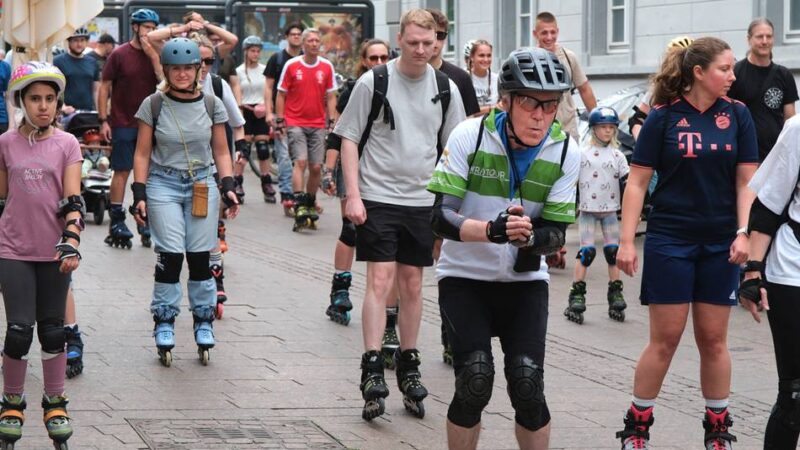 Aktion von Ratingen Marketing: Ratingen rollt durch die Innenstadt