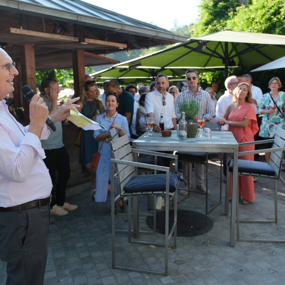 Sommerfest in der Auermühle : UVR-Chef: „Oh, wie schön ist Ratingen!“