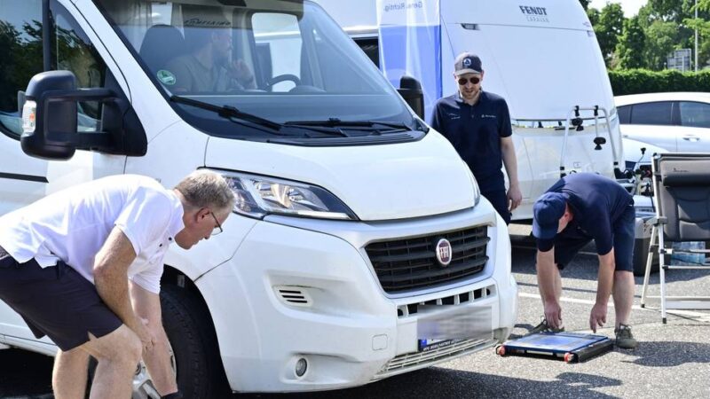 Sicherheitscheck im Nordpark Mönchengladbach: Wenn der Traum vom Wohnmobil-Urlaub zu schwer wird